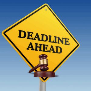 Pfas Lawsuit Deadline Caution Sign Over Clear Blue Skies