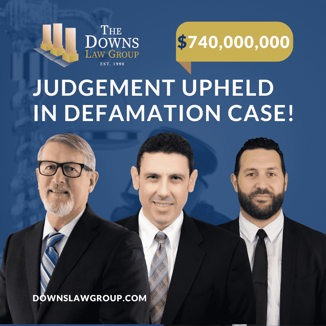 Image of attorney jeremy friedman, craig downs, and paul hankin florida commercial litigation attorneys win defamation case