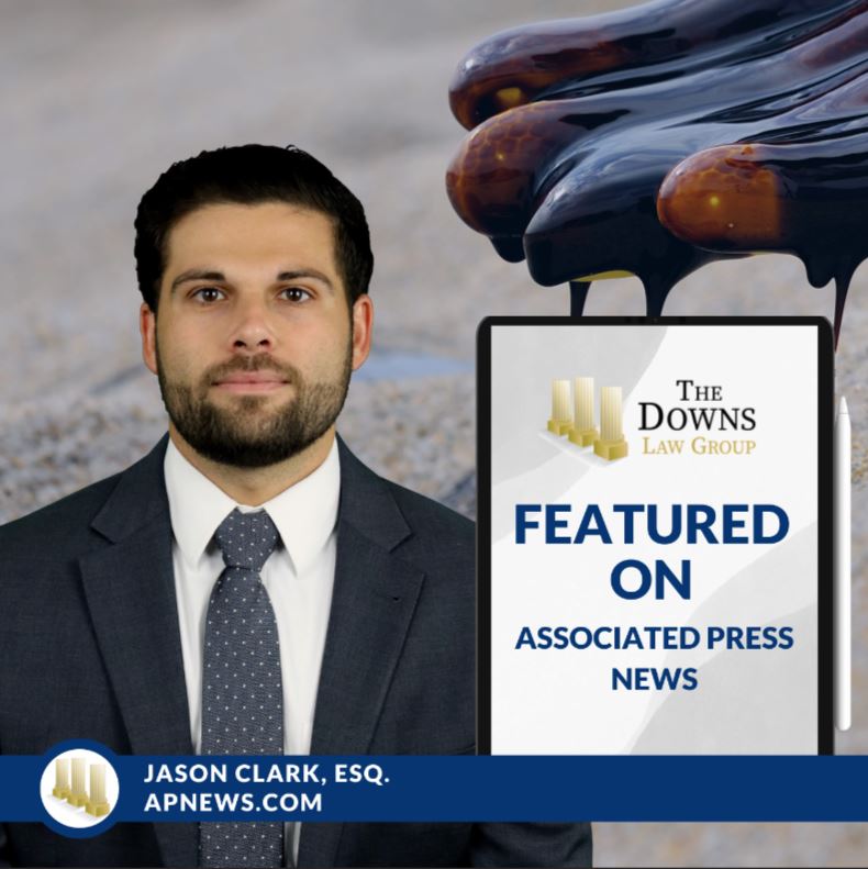 Image of Attorney Jason Clark from The Downs Law Group Featured on The Associated Press for BP Oil Spill Clean Up Worker Medical Risk Lawsuit Claims