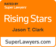 Attorney Jason T. Clark is a 2025 Florida Rising Star Super Lawyer Orange Badge